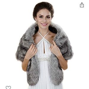 Faux Fur Shawl